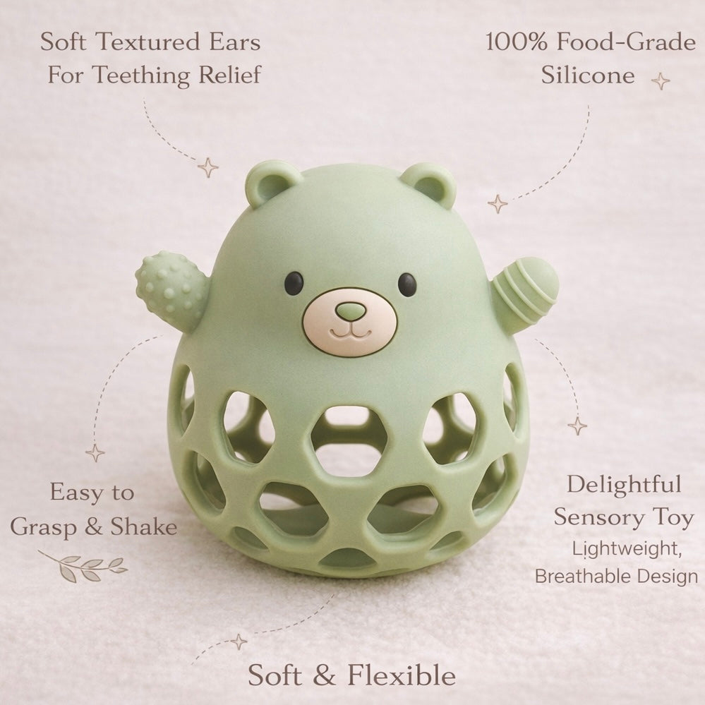 Little Bear – Silicone Sensory Teether Ball