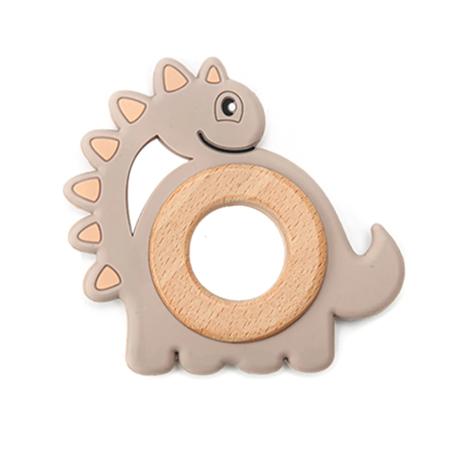 Dinosaur & Wooden  – Silicone Teething Ring