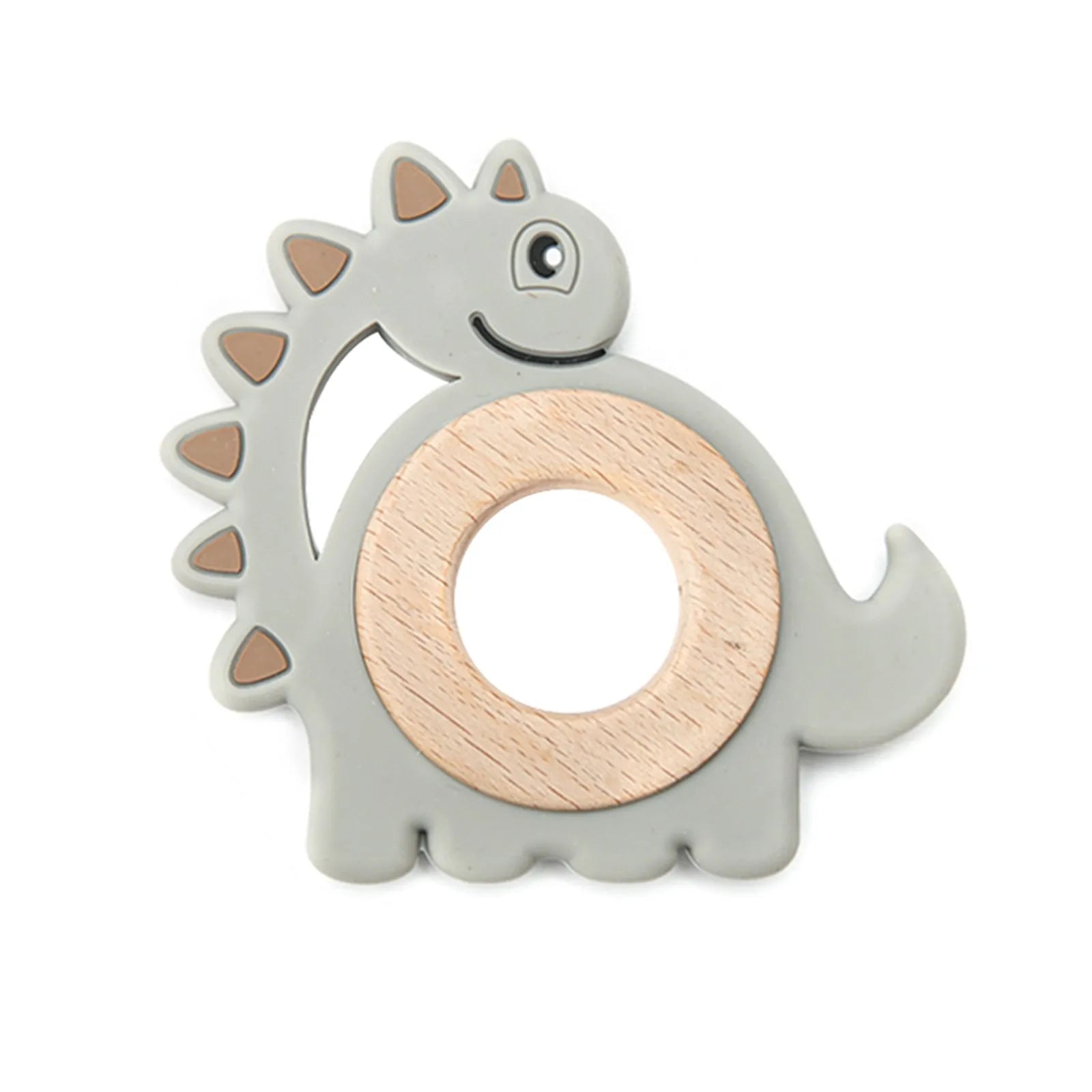 Dinosaur & Wooden  – Silicone Teething Ring