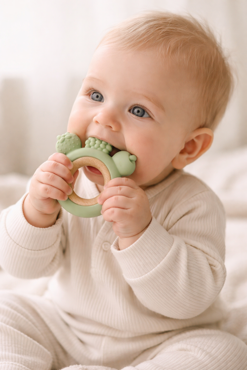 Fruit & Wooden  – Silicone Teether Ring