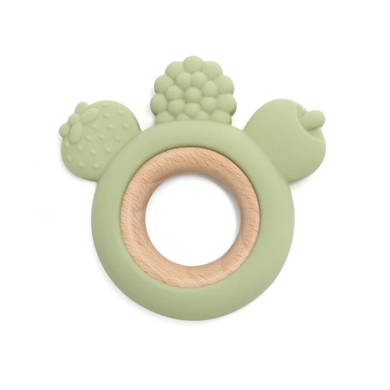Fruit & Wooden  – Silicone Teether Ring