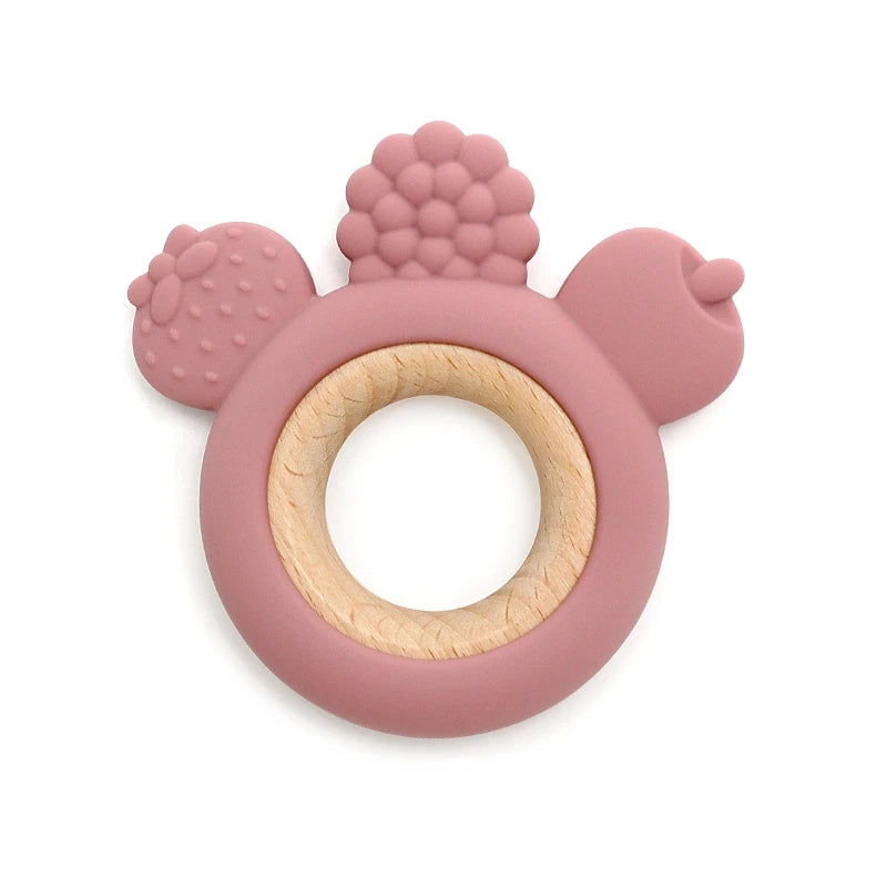 Fruit & Wooden  – Silicone Teether Ring