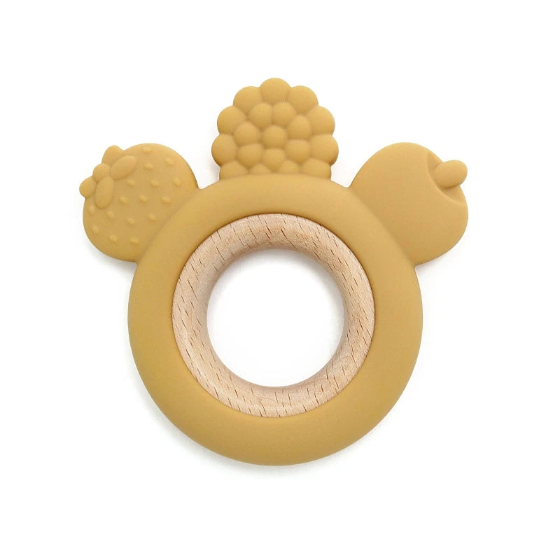 Fruit & Wooden  – Silicone Teether Ring