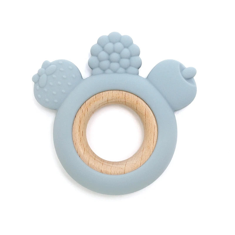 Fruit & Wooden  – Silicone Teether Ring