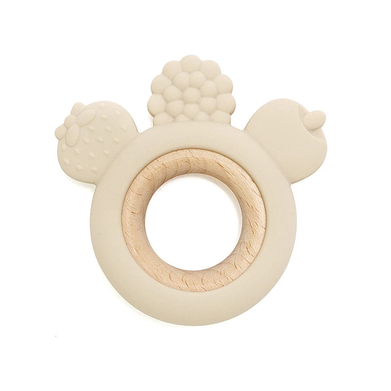 Fruit & Wooden  – Silicone Teether Ring